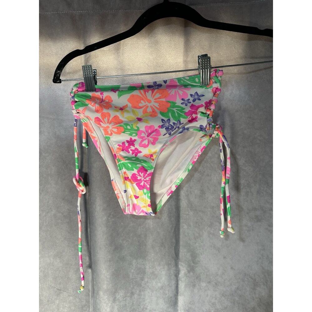 California Waves Hawaii Sunsets Side Lace Up High-Waist Bottoms Size XS
